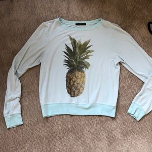 Wildfox Blue Pineapple Sweater